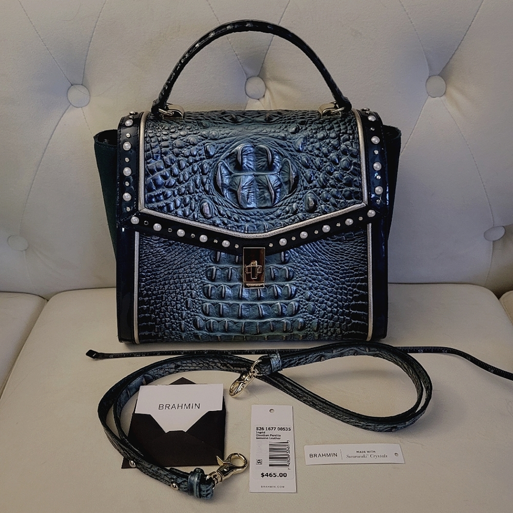 SUPER 24 HR SALE!!! Brahmin RETIRED, NWT Ingrid Obsidian Perdita